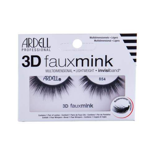Ardell 3D Faux Mink 854 vícevrstvé umělé řasy 1 ks odstín Black