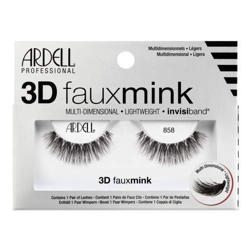 Ardell 3D Faux Mink 858 vícevrstvé umělé řasy 1 ks odstín Black