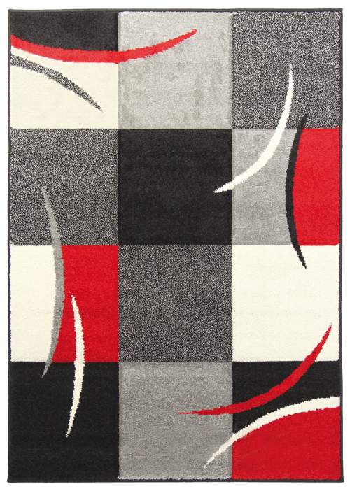 Breno Oriental Weavers International Kusový koberec PORTLAND 3064/PH2V, Šedá, Červená, Vícebarevné (Rozměr: 200 x 285 cm)