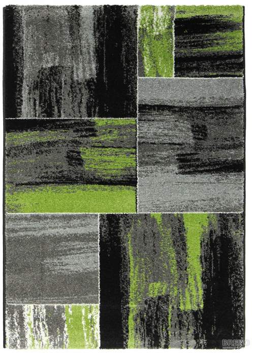 Breno Ayyildiz Hali GmbH Kusový koberec HAWAII 1350 Green, Černá, Zelená, Vícebarevné (Rozměr: 120 x 170 cm)
