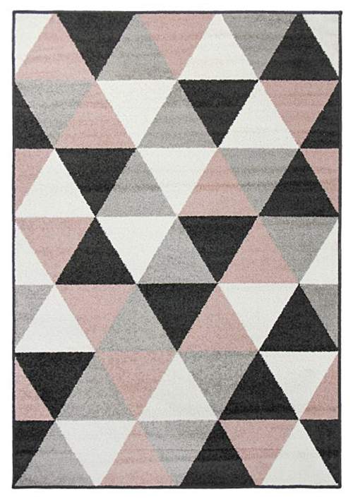 Breno Oriental Weavers International Kusový koberec LOTTO 523/HR5X, Černá, Růžová (Rozměr: 160 x 235 cm)