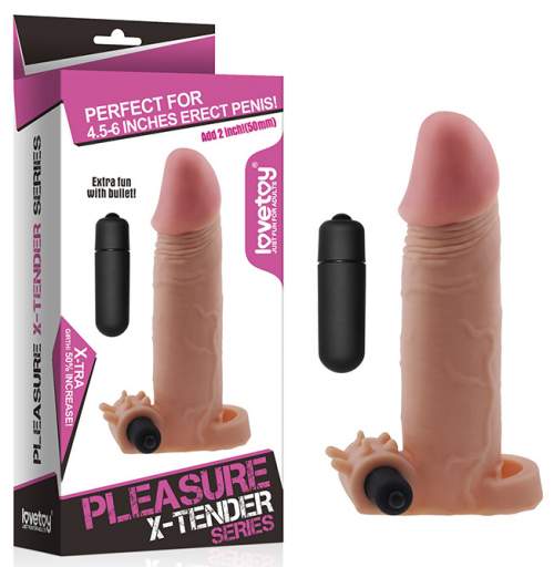 LoveToy Pleasure X-Tender Vibrating Penis Sleeve 2