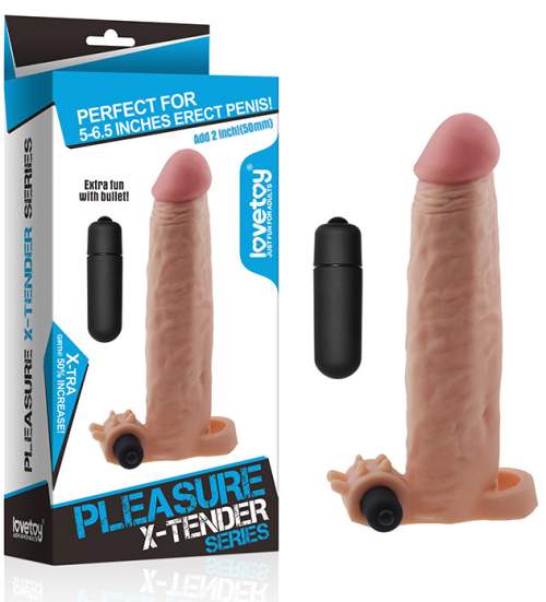 LoveToy Pleasure X-Tender Vibrating Penis Sleeve 4