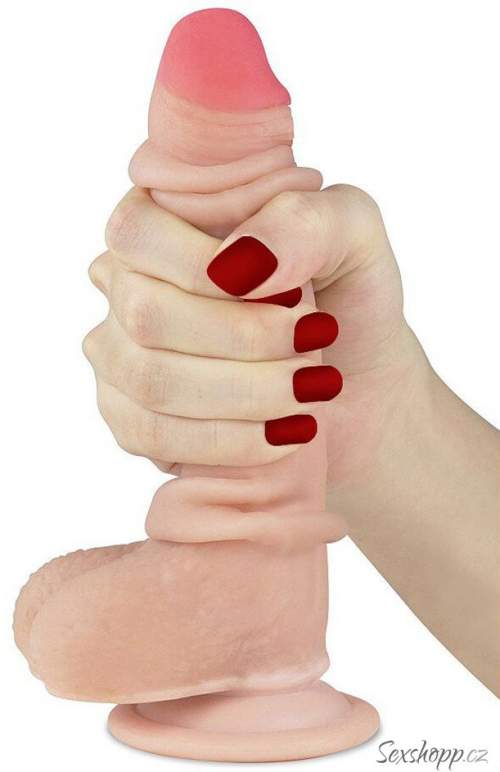 LoveToy Sliding-Skin Dual Layer Cock 7" 17,5 cm