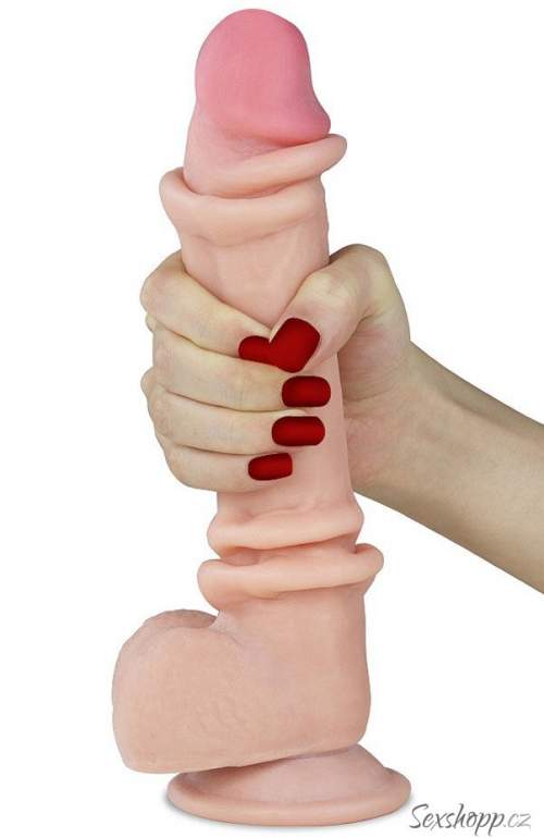 LoveToy Sliding-Skin Dual Layer Cock 9,5" 24 cm