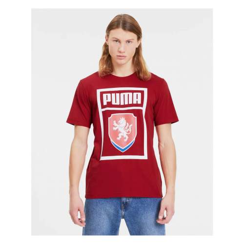 Puma FACR PUMA DNA TEE Pánské fotbalové triko, červená, velikost XL