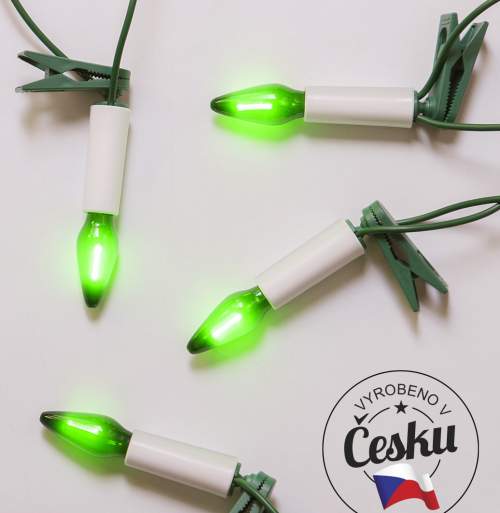 EXIHAND Souprava Felicia LED FILAMENT zelená SV-16, 16 žárovek FILAMENT 14V/0,2W
