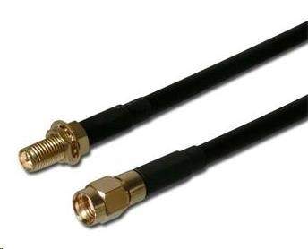 Goobay Anténní kabel RG58 RP-SMA(M) - RP-SMA(F), 5m (51678)