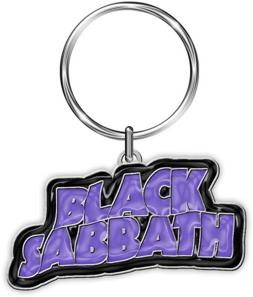 Black Sabbath Logo Klíčenka Fialová