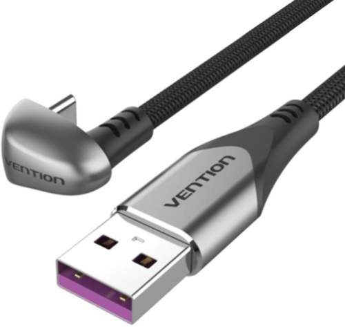 Vention USB-C to USB 2.0 U-Shaped 5A Cable 1.5M Gray Aluminum Alloy Type COHHG