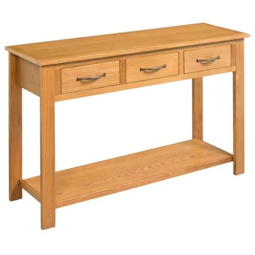 HD Konzolový stolek 110 x 35 x 75 cm masivní dubové dřevo