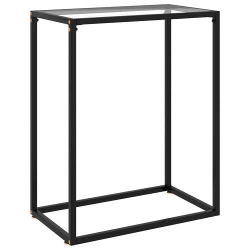 Konzolový stolek transparentní 60 × 35 × 75 cm tvrzené sklo