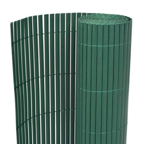 Oboustranný zahradní plot PVC 90 × 300 cm zelený