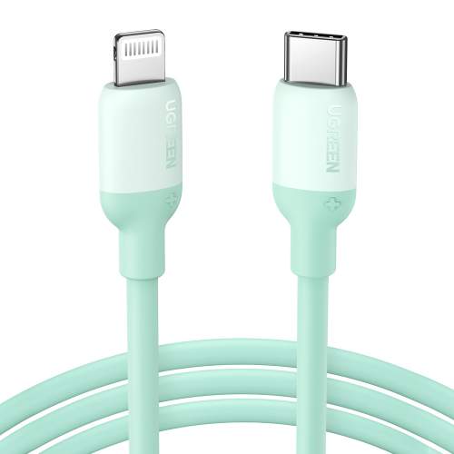 UGREEN USB-C to Lightning Silicone Cable 1m (Green) 20308