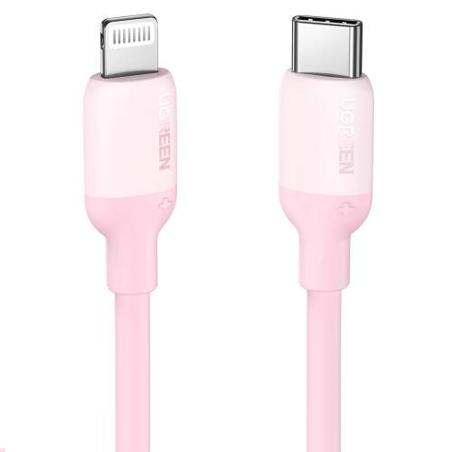 UGREEN USB-C to Lightning Silicone Cable 1m (Pink) 60625