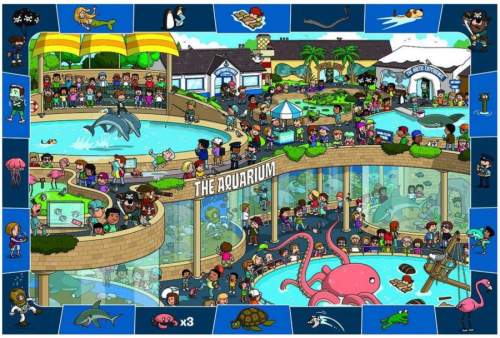 EUROGRAPHICS Spot & Find puzzle Bláznivé akvárium 100 dílků