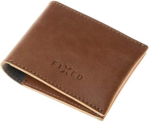 Kožená peněženka FIXED Wallet z pravé hovězí kůže, hnědá