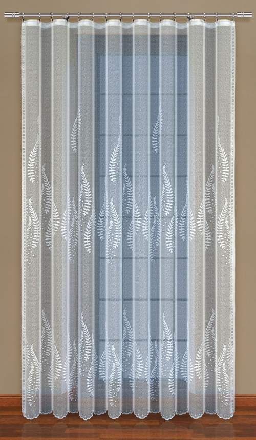 MyBestHome Dekorační žakárová záclona s řasící páskou PAOLA 250 bílá 200x250 cm