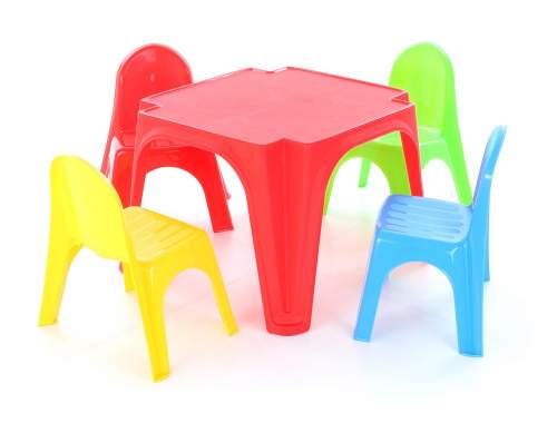 STARPLAST Keren set - dětský stoleček se 4 židlemi
