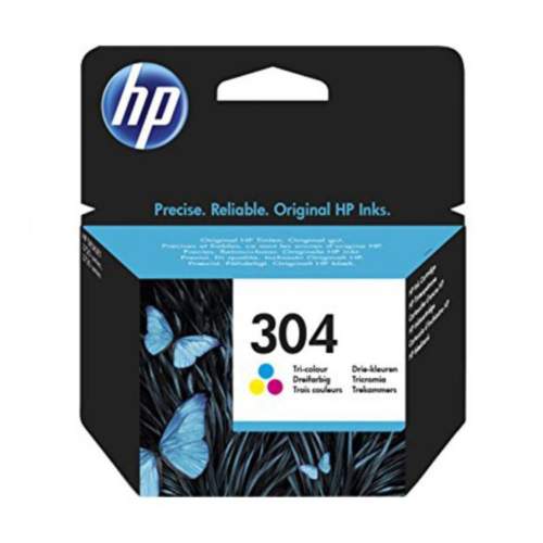HP Originální inkoustové náplně T304 Tříbarevná