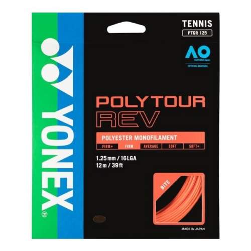 Yonex Poly Tour REV, 1,25mm, 12m, Bright Orange