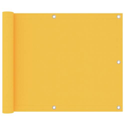 Balkónová zástěna žlutá 75 x 500 cm oxfordská látka