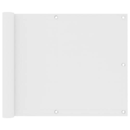 shumee Balkónová zástěna bílá 75 x 400 cm oxfordská látka
