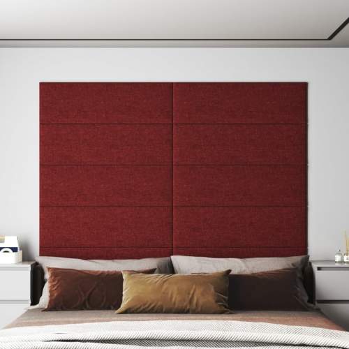 HD Nástěnné panely 12 ks vínové 90 x 30 cm textil 3,24 m²