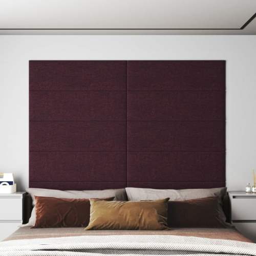 HD Nástěnné panely 12 ks fialové 90 x 30 cm textil 3,24 m²