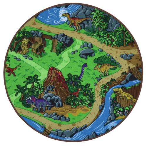 Dětský koberec Dino kruh 120 cm