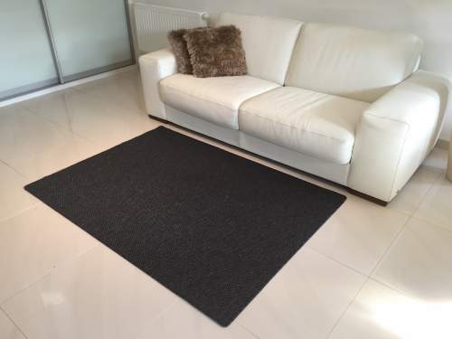 Vopi koberce Kusový koberec Nature antracit - 60x110 cm Černá, Velké (190x270 cm a větší), Syntetický (umělý)