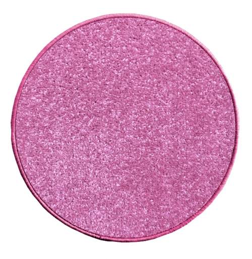 Kusový koberec Eton růžový kruh 120 cm