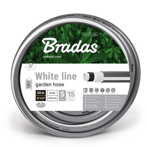 BRADAS Zahradní hadice 20m, 1/2" WHITE LINE