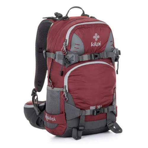 Ski alpine and freeriding backpack Kilpi RISE-U dark red