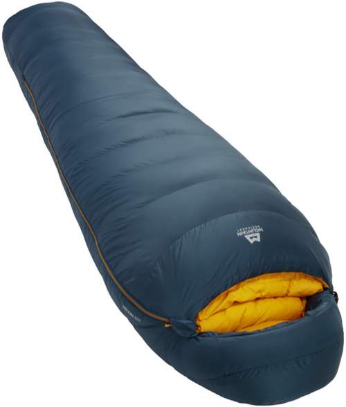Mountain Equipment Helium 800 Sleeping Bag Right Zip Majolica Blue Regular