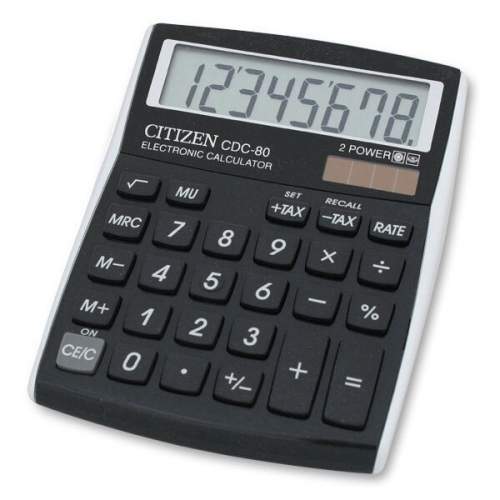 Citizen CDC-80 - kancelářský kalkulátor - černý
