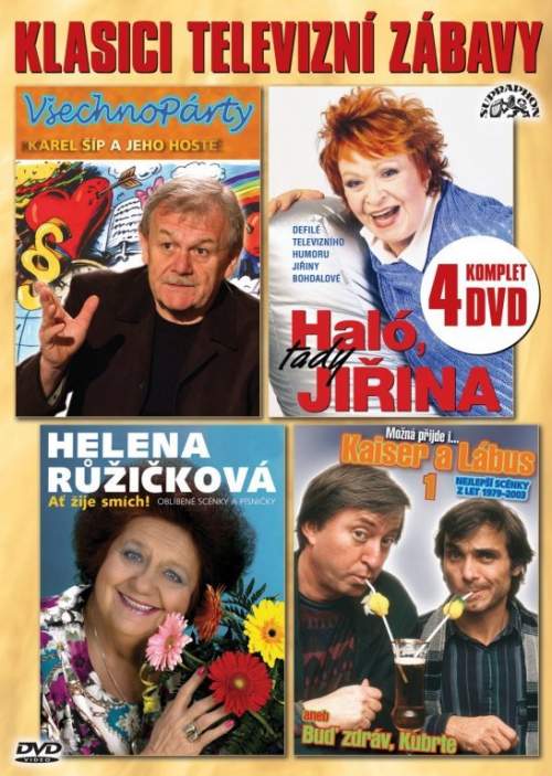 Klasici televizní zábavy - 4 DVD - Various [DVD, Blu-ray]