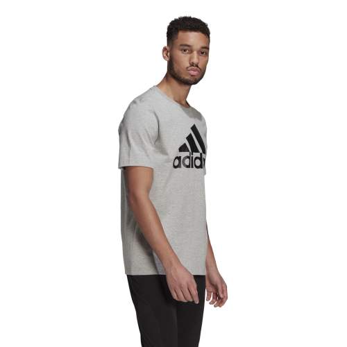 Bavlněné tričko adidas GK9123 šedá barva