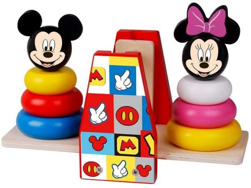 Hračka Disney baby dřevěná balanční hra Mickey