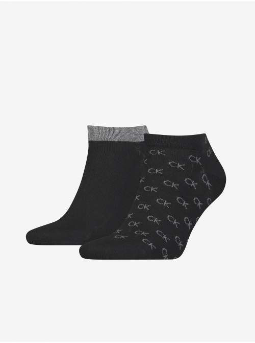 Calvin Klein pánské ponožky 2 páry - černá Velikost: 39/42