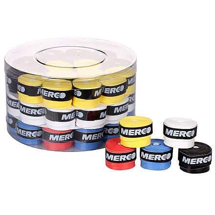 Merco Team overgrip omotávka tl. 0,5 mm/ box 50 ks mix barev Balení: box 50 ks