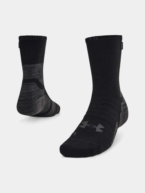 Ponožky Under Armour UA ArmourDry Run Wool - černá - 46-50 1/2