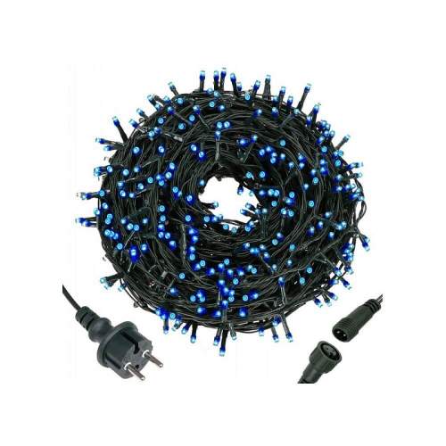 SPRINGOS LED světelný řetěz Mikro 31,5 m modrá