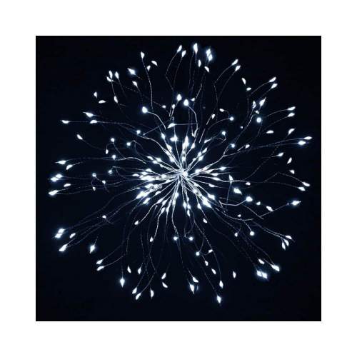 Springos LED Hvězda Supernova - 40cm, 100LED, 8 funkcí, IP44, studená bílá