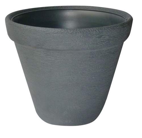 Prosperplast Nízký květináč Classic tmavě šedý, varianta 35 cm