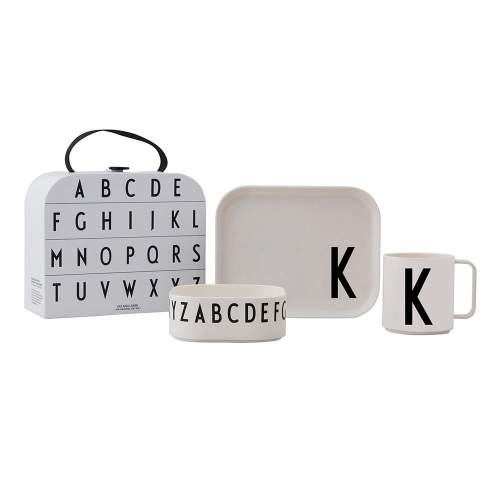 Design Letters Dětský snídaňový set Classics K 4-pack