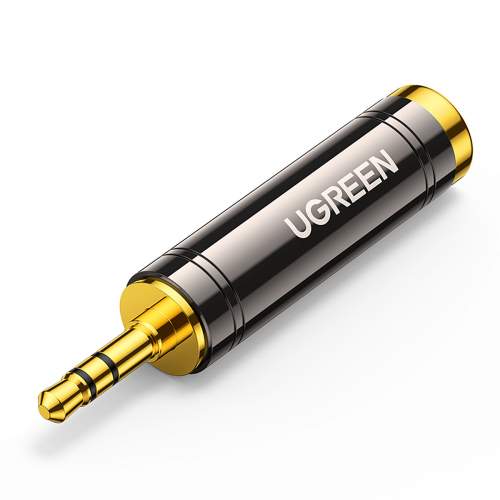 UGREEN adapter / adapter from 3.5 mm jack to 6.5 / 6.35 mm mini jack (grey)
