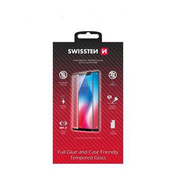 SWISSTEN Sklo Full Glue Color Frame Case Friendly Samsung Galaxy S21 54501786 černé