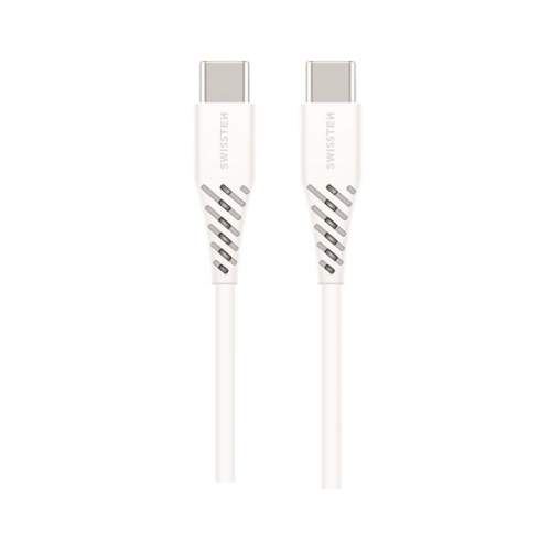 SWISSTEN kabel USB-C USB-C POWER DELIVERY 2,5m 5A 100W bílá