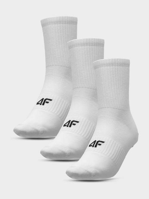 4F Pánské vysoké ponožky Bílá 39 - 42